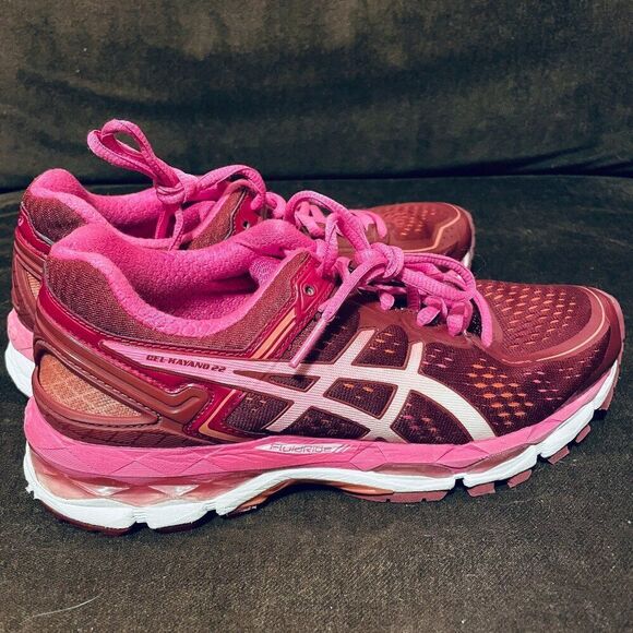 ASICS GEL Kayano 22 Womens Running Shoes Pink Rust Red Size 7 US 38 EUR Medium - Picture 5 of 11